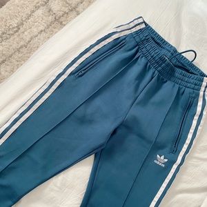 Adidas 3 Stripe Blue Track Pants